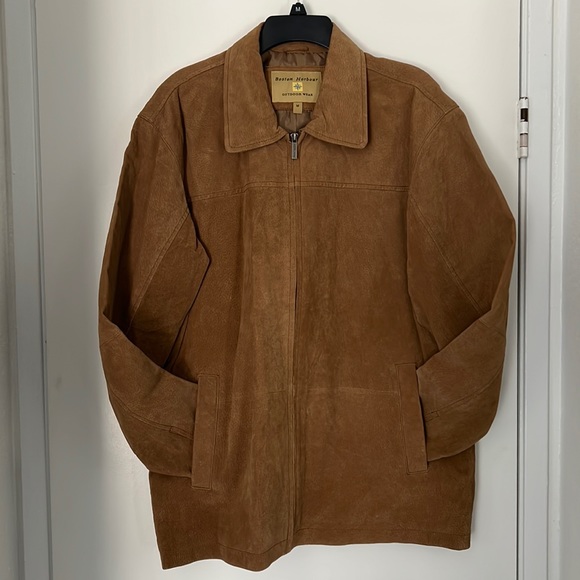 Boston Harbour Tan Leather Coat - Picture 2 of 8